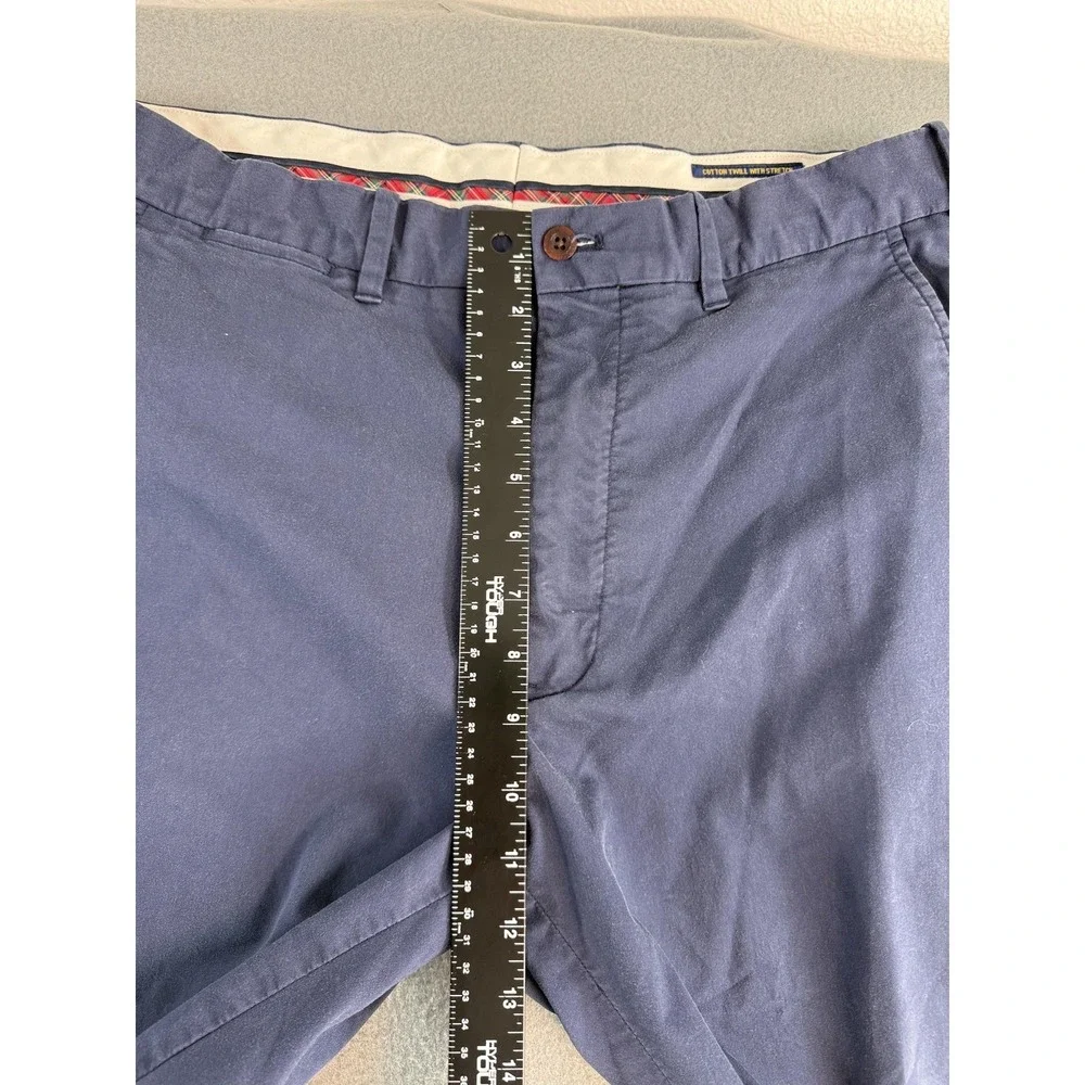 Polo Ralph Lauren Pants Mens 33x32 Blue Regular Chino Cotton Twill With Stretch